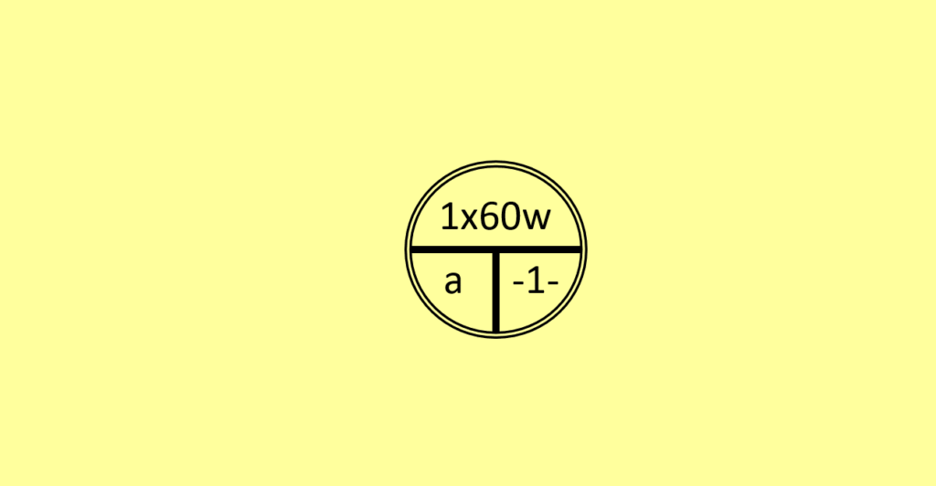 Simbologia elétrica utilizada para representar o ponto de luz embutido no teto no projeto elétrico