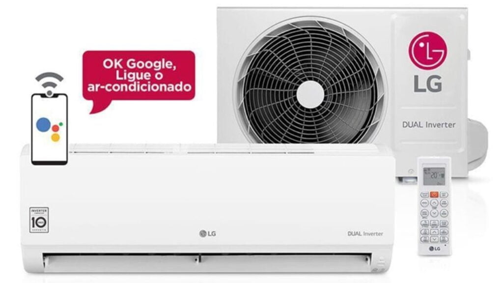 Comparação entre o ar condicionado solar ou ar condicionado LG Dual Inverter da LG