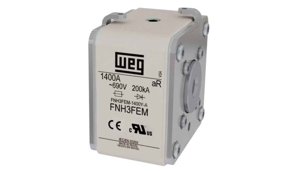 Fusível NH flush end de classe aR