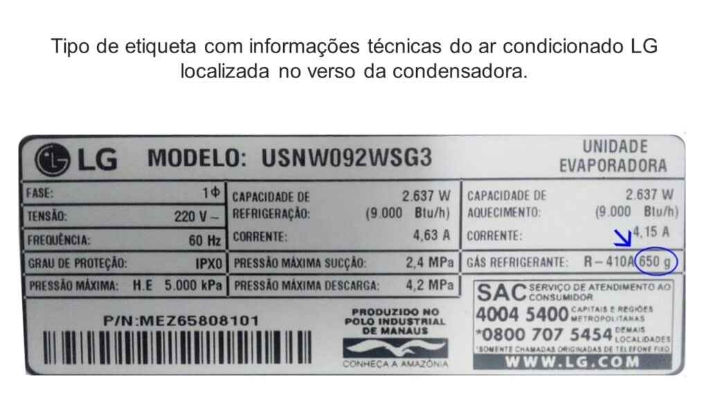 Tabela de disjuntores para ar condicionado na condensadora