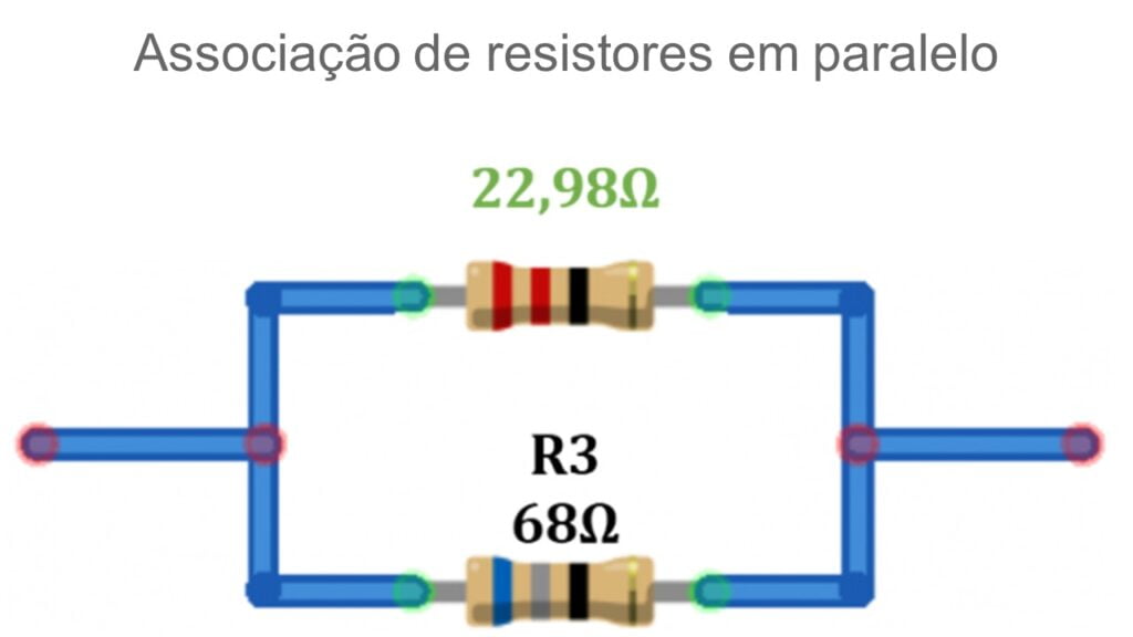 Exemplo de associações de resistores em paralelo